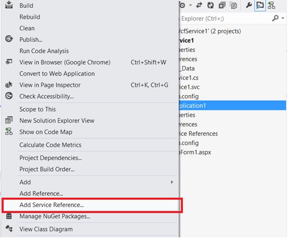 WCF Service Reference